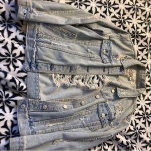 Pacsun size medium distressed jean jacket